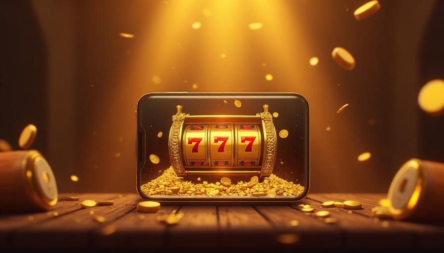 Jackpot Crush app trailer preview — vibrant mobile game interface with golden slots and treasure themes